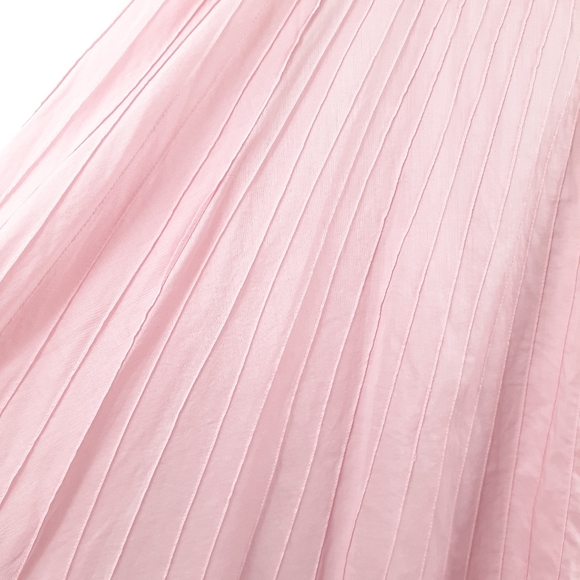 Lauren Ralph Lauren Pink Pleated Skirt Long 12 - Picture 5 of 14